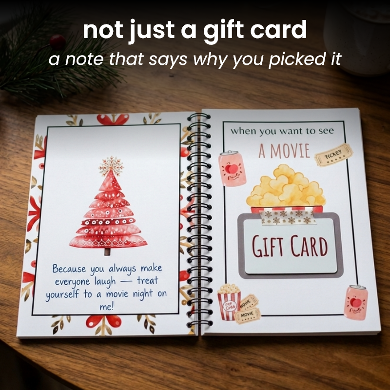 Christmas Gift Card Book