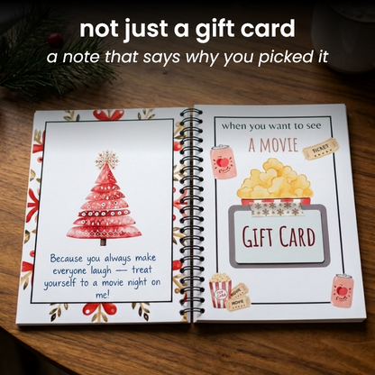 Christmas Gift Card Book